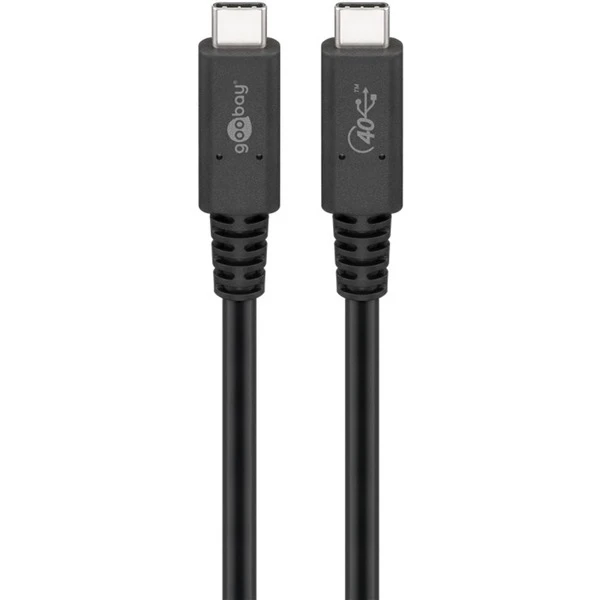 Goobay USB4 Gen 3x2 Kabel, USB-C Stecker > USB-C Stecker, Koaxialkabel