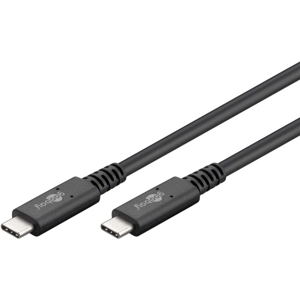 Goobay USB4 Gen 3x2 Kabel, USB-C Stecker > USB-C Stecker, Koaxialkabel – Bild 2