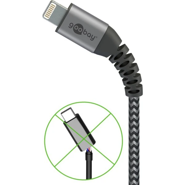 Goobay USB 2.0 Adapterkabel, USB-A Stecker > Lightning Stecker – Bild 2