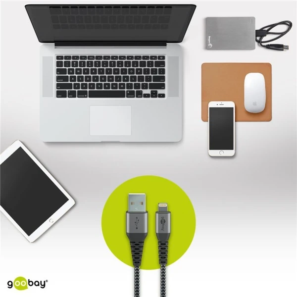 Goobay USB 2.0 Adapterkabel, USB-A Stecker > Lightning Stecker – Bild 5