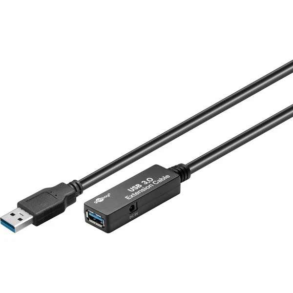 Goobay USB 3.2 Gen 1 Aktivverlängerungskabel, USB-A Stecker > USB-A Buchse