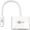 Goobay USB Adapter, USB-C Stecker > USB-C Buchse + DVI Buchse